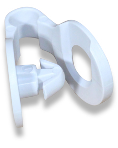 Hook for curtain strip pluggable